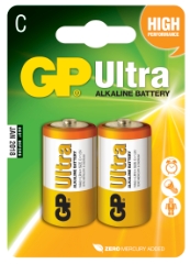 Ultra Alkaline, LR14/C, 2-pak