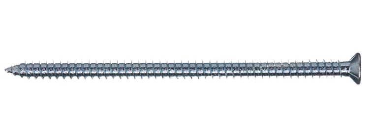 Betonskrue, 7,5x152 mm, m/hoved, Udendørs