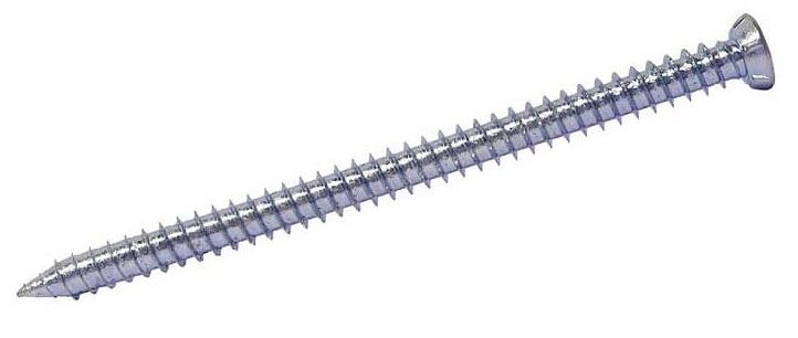 Betonskrue 7,5x52 mm, 100 stk, m/hoved