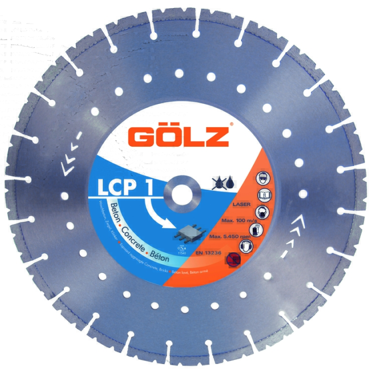 Gölz LCP1, Ø350x25,4 mm, Diamantklinge