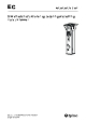 Sikkerhedsinstruktioner og betjeningsvejledning, EC 70T hydraulikhammer 