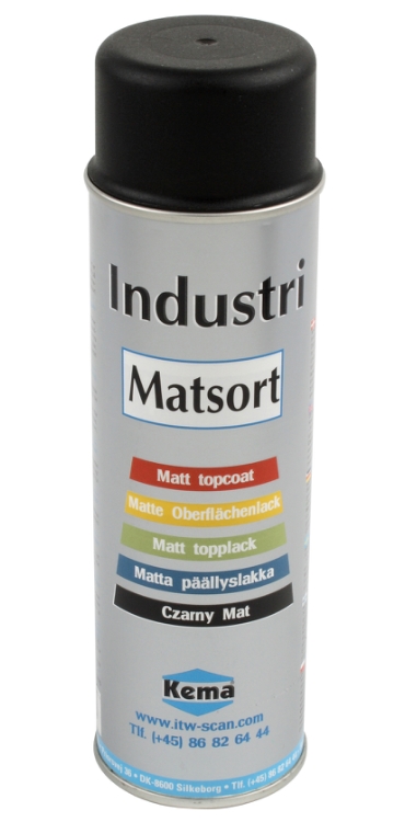 RAL Industrilak, Matsort, Spray, 500 ml