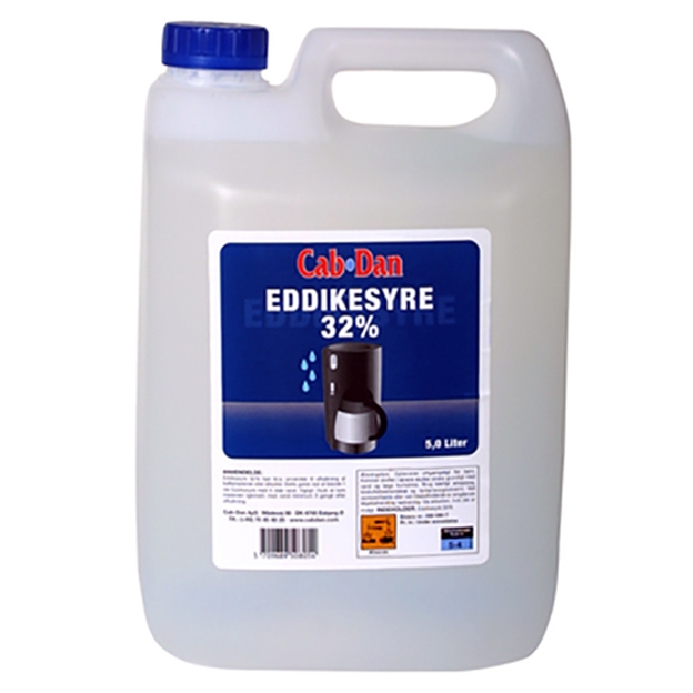 Cab-Dan Eddikesyre 32 %, 5 l