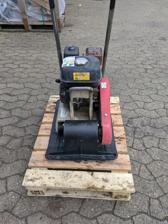 Swepac F80, Brugt pladevibrator