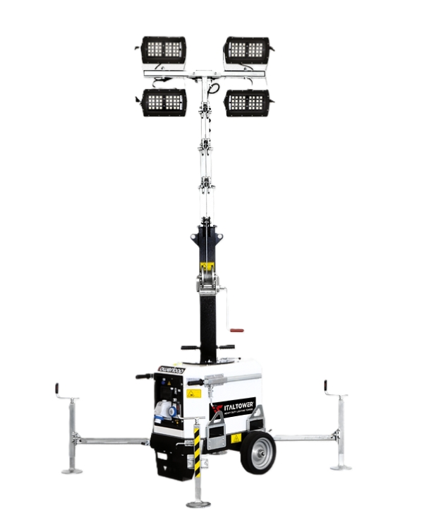 Towerloop Mobilt Lystårn - 4 x 160W LED