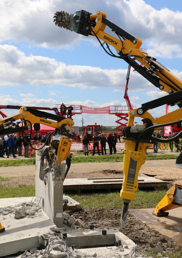 Nedbrydningsmaskinerne Brokk 60, Brokk 100 og Brokk 400