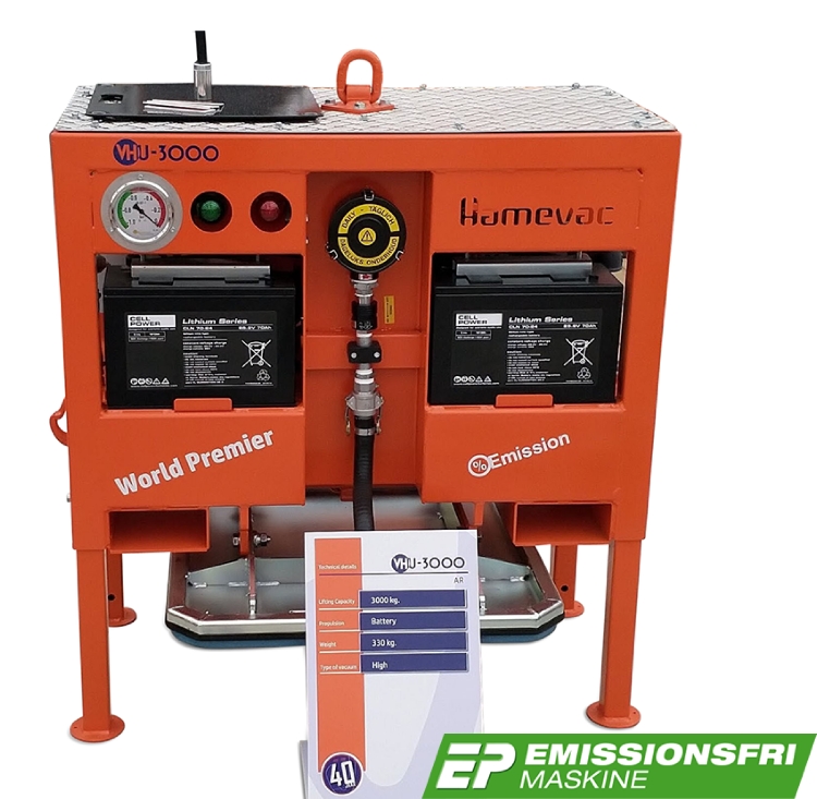 Hamevac, VHU-3000-AR, Vakuumløfter