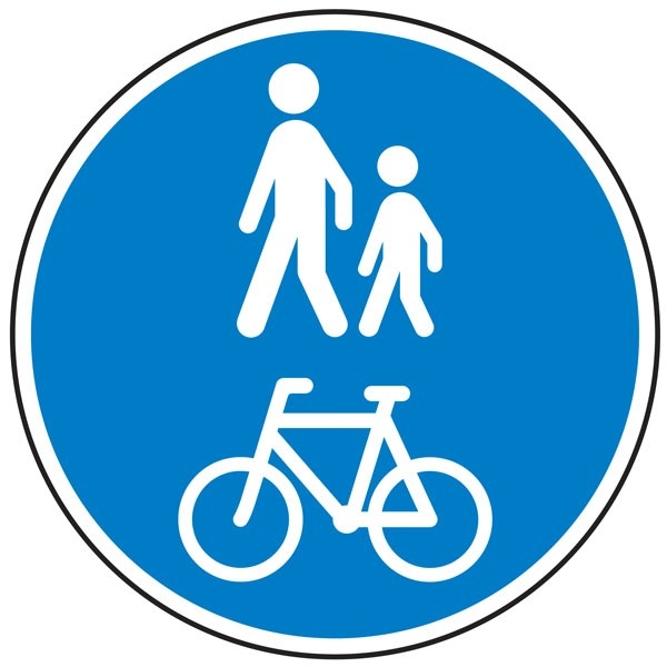 Påbudstavle D27.1, Ø70 cm