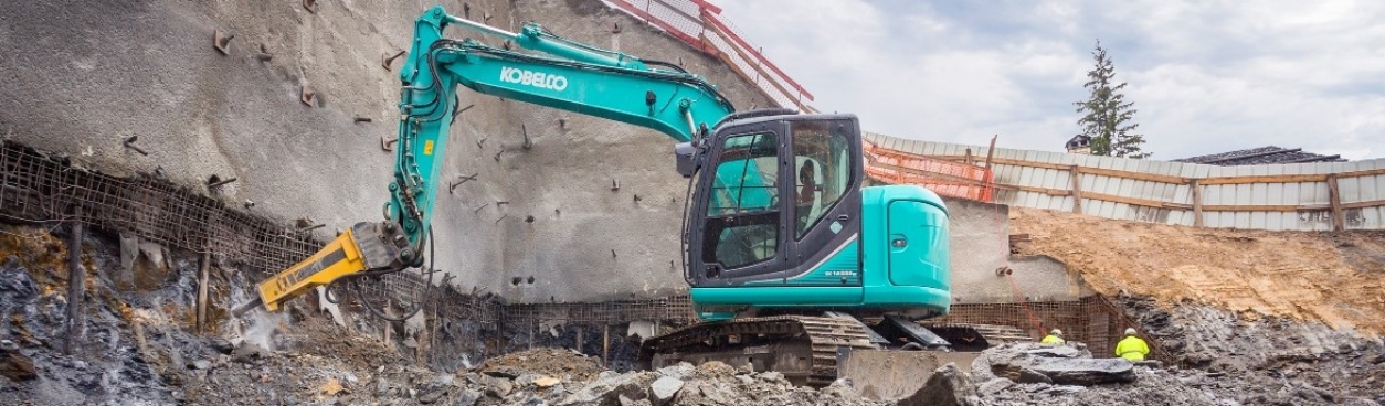 EP er Danmarks forhandlere af Kobelco - Gravemaskinen Kobelco SK140SR