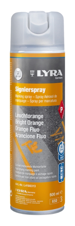 Lyra Mærkespray Orange 500ml.