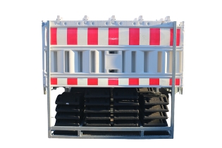 Afspærringshegnsæt i Plast 200x100cm m/Rør