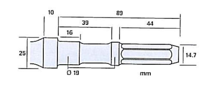 Hårdmetalbor Ø8x75, t/DKR36