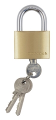 Hængelås med 3 nøgler, 50 mm