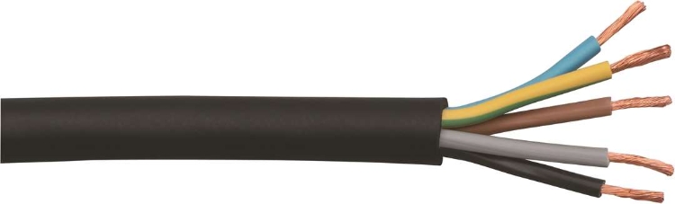 Gummikabel, 5G1,5 mm²