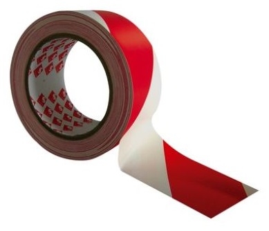 Advarselstape, Rød/Hvid