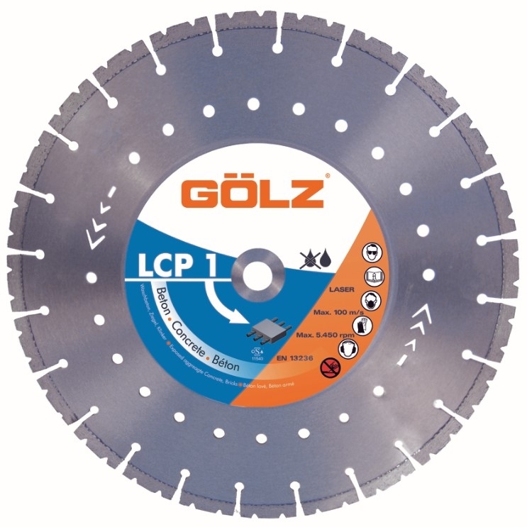 Gölz LCP1, Ø350x25,4 mm, Diamantklinge