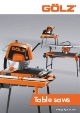 Produktkatalog, Gölz Fugeskæremaskine TS250