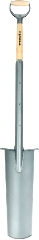 Drænspade, Langt blad