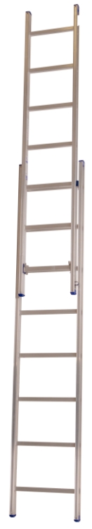Skydestige, 4,9 m, 10+9 trin, 2-delt, Standard