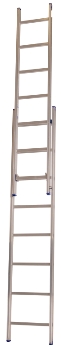 Skydestige, 8,8 m, 17+17 trin, 2-delt, Standard
