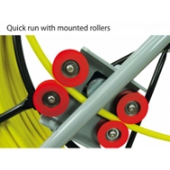 Glasfiber rørål, Ø9mm x 60m Stativ