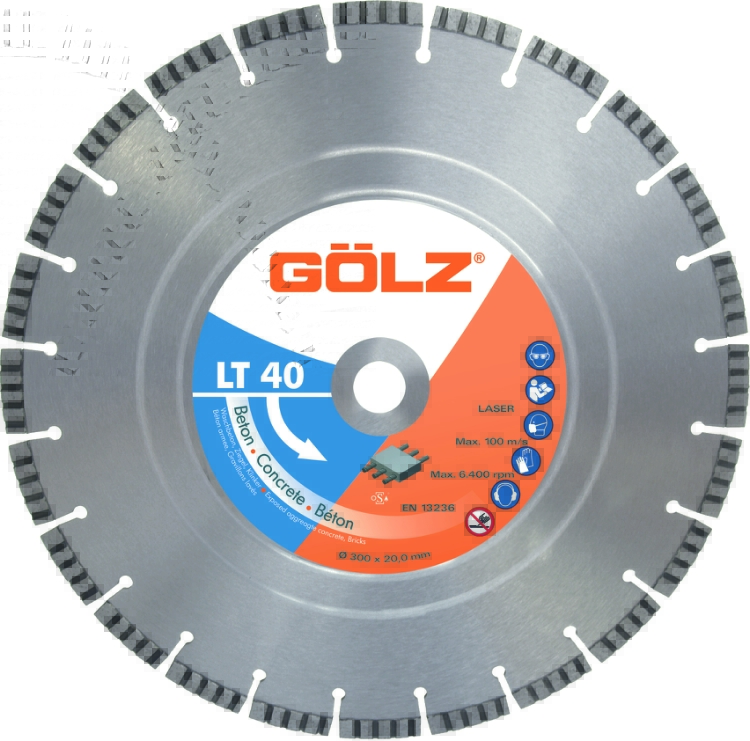 Gölz LT 40, Ø300x25,4 mm, Diamantskive