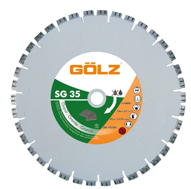 Gölz SG 35, Ø450x25,4 mm, Diamantskive